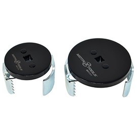 Motivx Tools 2pc Adjustable Oil Filter Wrench Set for Removing 2.5" - 4.15" Diameter Spin-On Oil Filters