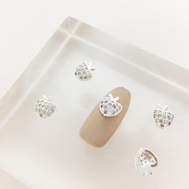 SellerHub P198 Nail Parts Apple 1 Pack Cubic Metal Art (S8499623) / P198 네일파츠 애플 1개입 큐빅메탈아트 (S8499623)