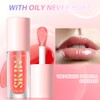 Aceite Hidratante para Labios Lip Oil Gloss, Non-Sticky Fruit Flavored,