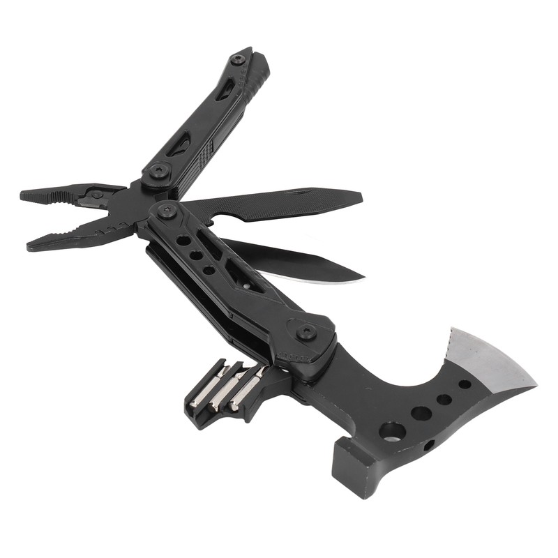 Pocket Size Multitool Foldable Axe Hammer Knife Pliers Stainless Steel