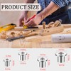 ELANE 48 Pcs Dowel Centering Pins,Metal Dowel Pins Dowels for