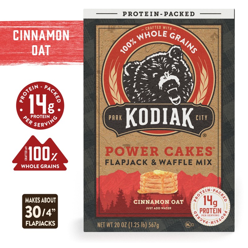 Kodiak Cakes Protein Pancake Power Cakes, Flapjack and Waffle Mix,