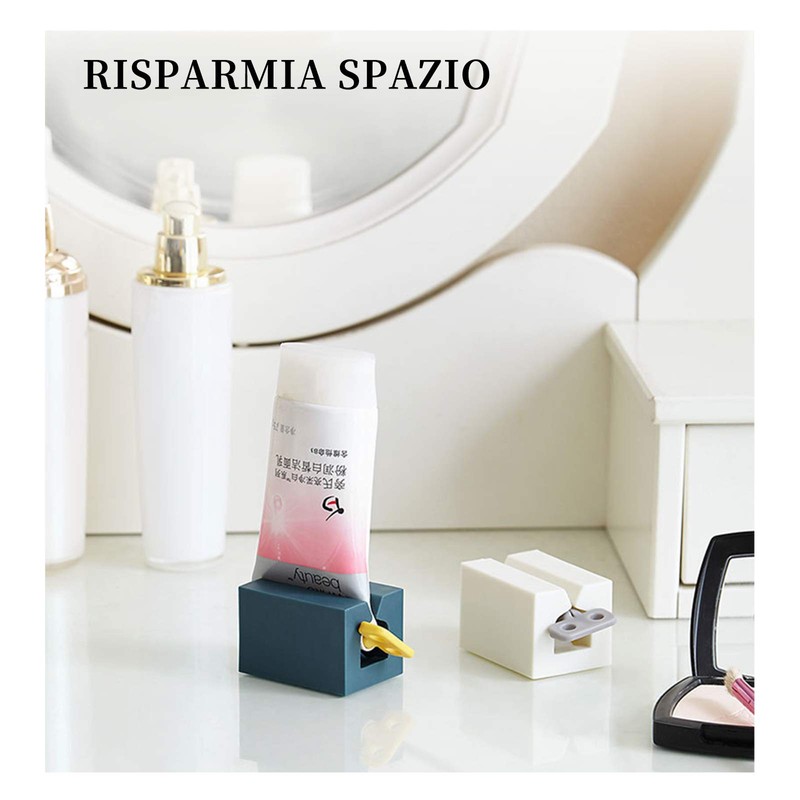 Andiker Pack of 2 Rolling Tube Toothpaste Squeezer, Toothpaste Dispenser