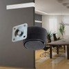 Copapa 1" Dia Plastic Wheel Metal Top Plate Swivel Ball