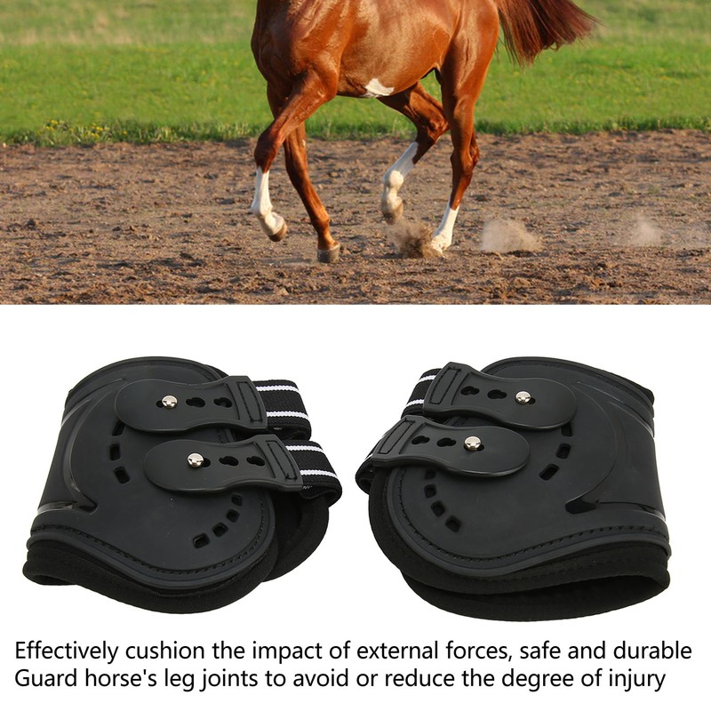 Horse Hind Leg Boots Breathable Impact Resistant Adjustable Prevent Slip
