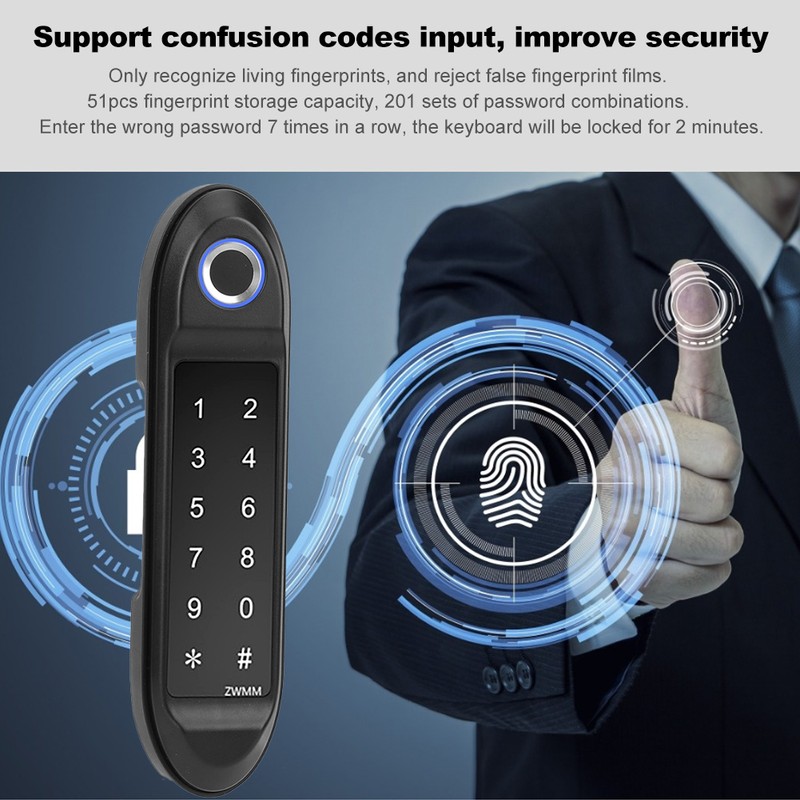 Intelligent Lock Password Biometric Fingerprint Unlock Safety for Wardrobe File