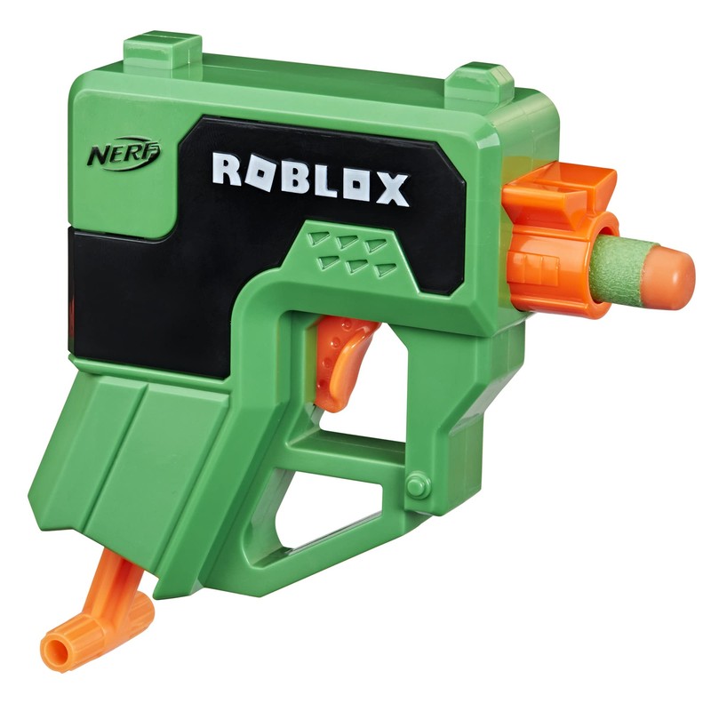 NERF Roblox Phantom Forces: Boxy Buster Dart Blaster, Pull-Down Priming