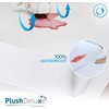PlushDeluxe Premium Bamboo Mattress Protector – Twin Size, Waterproof, &