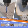 VENJELD Masonry Drill Bits Set - 5/6/8/10/12mm 5Pcs Carbide Drill
