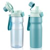 Stainless Steel Insulated Water Bottle PP Water Bottle Combo, 20oz，Pure