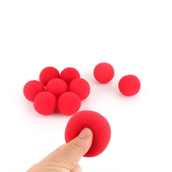 Yosoo 10Pcs 4.5cm Close-Up Magic Sponge Ball Street Classical Comedy