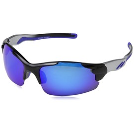 Eyelevel Men's Clearwater Sports Sunglasses, Silver (Silver/Blue), One size
