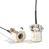 JNXQWE E11 Mini Candelabra Ceramic Screw Lamp Holder Base Socket,2-Pack