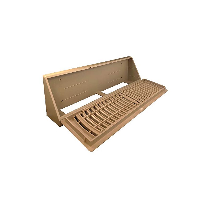 Plastic Baseboard Register (15", Brown)