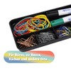 Westcott Rubber bands, pack of 100, colourful rubber rings, various