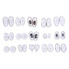 Gasea 150pcs 15 Style Nose Pads Set, Ultra-Soft PVC Anti