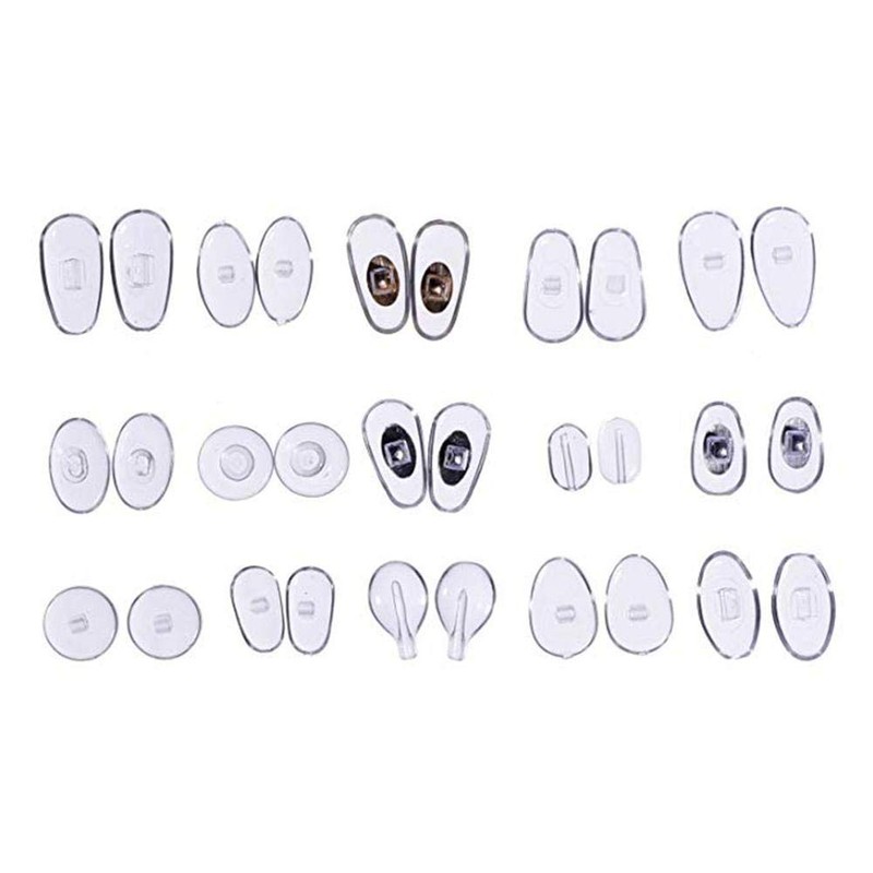 Gasea 150pcs 15 Style Nose Pads Set, Ultra-Soft PVC Anti