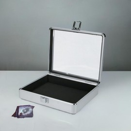 ROC Cases Transparent Lid Small Storage Flight Case – Collectible Trading Card Storage Box, Durable Trading Card Case, L270xW220xH70mm