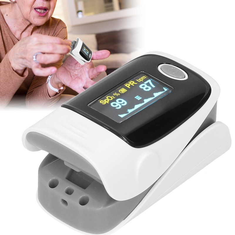 Fingertip Pulse Oximeter Digital OLED Blood Oxygen Saturation Monitor Heart