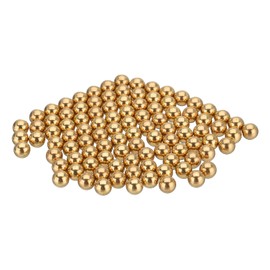 QUARKZMAN 100pcs 6mm Bearing Balls H62 Brass G100 Precision Balls for Industrial Spheres, Machinery, Automotive and DIY