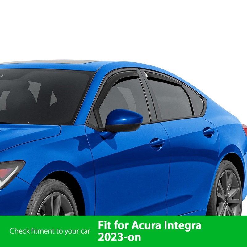 Goodyear Shatterproof in-Channel Window Deflectors for Acura Integra 2023-2025 Hatchback,