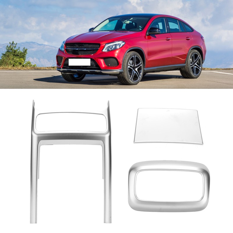 3pcs Rear Air Vent Trim ABS Without Cup Holder Replacement