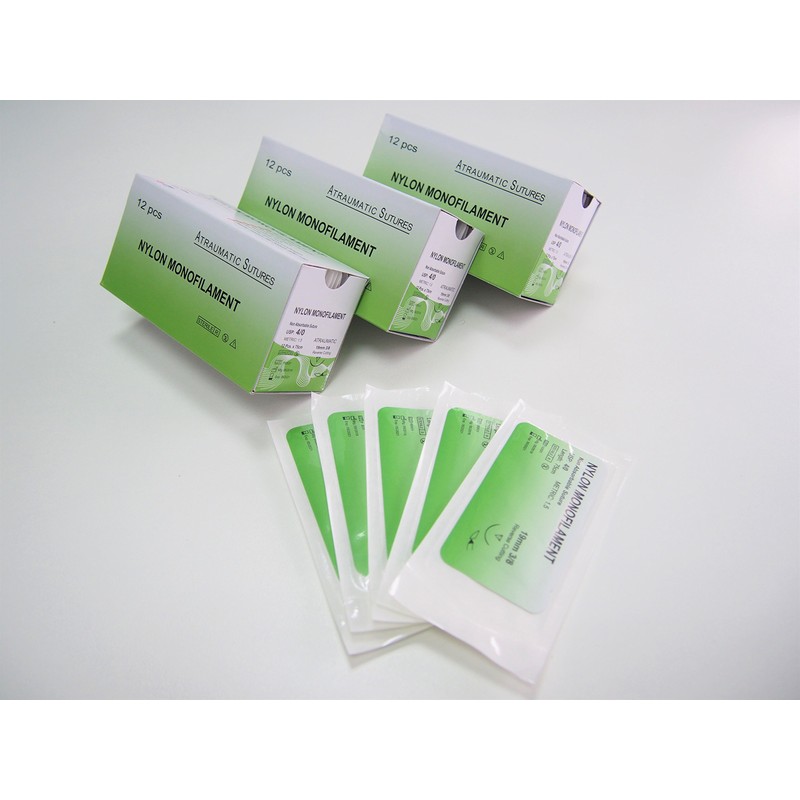Suture Needles with Nylon Thread Practice Suture Thread 4-0 29.5