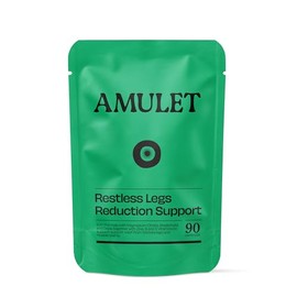 Amulet Restless Legs & Cramps Relief Supplement – 1400mg Magnesium Complex with Zinc, B12 & B6 – Support for Night Leg Cramps & Restless Leg Syndrome – 90 Vegan Capsules