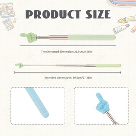 5pcs Telescopic Teacher Pointers, Extendable Pointer Stick, Retractable Stick, Sensitive Whiteboard Pointer for Teachers Classroom Presentation,
