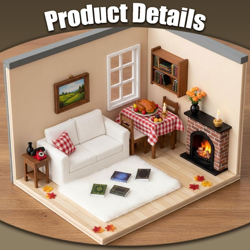 LvYiLinggg 6 Pcs Dollhouse Decor Miniature Classical Book DIY Props