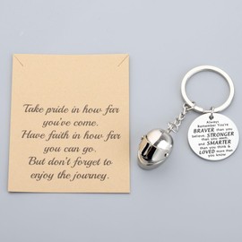 Motorcycle Helmet Keychain Biker Gift for Motorcycle Rider Motorcyclist Gift for Motorcycle Lovers Motorcycle Helmet Key Ring, Motorcycle Helmet Keychain, Large