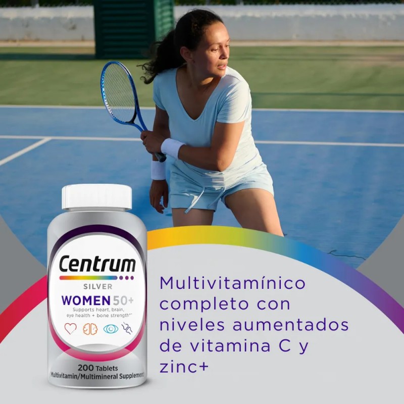 Centrum Silver Women 50+ Multivitamínico Mujer 200 Tabletas Sin Especificar