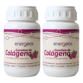 Gomitas De Cólageno Con Ácido Hialurónico 220 Pzas Frambuesa Frambuesa