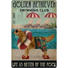 St. Bernard Dog Coffee Listing Vintage Metal Tin Sign 8x12 Inches for Bars Restaurants Cafes Pubs - Color: Sign 41, Size: 8*12 Inch