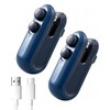 2 Pack Blue&Blue Mini Bag Sealer, 2-in-1 Portable Heat Sealer
