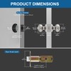3 Pack Keyed Entry Door Knob Set, All Keyed Same