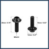 INFINAUTO 10pcs M5 Motorcycle Windscreen Screw Fairing Windscreen Bolt Black