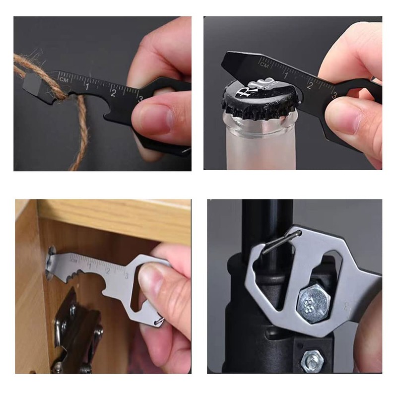 DMWNN 2Pack Multi-Function Bottle Opener, Key Chain Creative Beer Openers,
