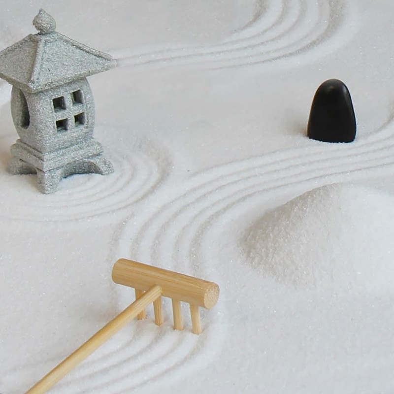 Mini Wooden Sand Rake Sand Pan Rake for Small Rock