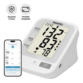 Baumanometro Digital Monitor Medidor De Presion Hogareño Arterial Tensiometro Aparato Checador De Presion Blanco Femmto