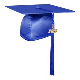 Endea Graduation Shiny Cap & Tassel (Royal Blue, 2022)