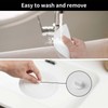 Vaincre 2PCS Bathtub Drain Stopper - 5" Silicone Kitchen Bathroom