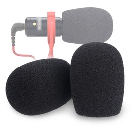 Rode VideoMicro Foam Cover Windscreen - Mic Pop Filter Wind Screen Fits Rode VideoMic Me Me-L Compact Microphone by YOUSHARES (2 PACK)