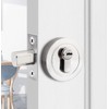 Qrity Single Cylinder Deadbolt, Round Deadbolt Lock with Keys, Modern
