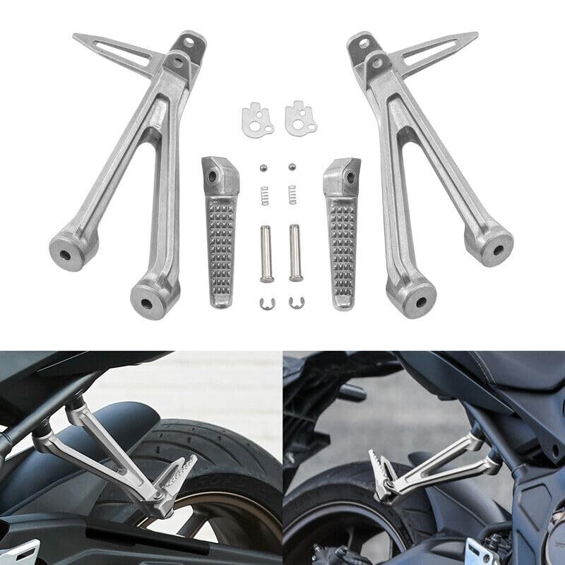 TCMT Motorcycle Passenger Footrest Foot pegs Brackets Set Fit For