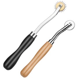 2 Pcs Tracing Wheel, Tracing Wheel Sewing Tools, Needle Point Rotary Cutter Wheel, Stitch Marker Wheel Tool for Leathercraft DIY Stitch Marker Tool