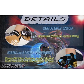 Fast passion Fast passion Skeleton-Paw Motorcycle Gloves for Men&Women,Cycling Glove Breathable Dirtbike Glove for ATV MTB Motocross Racing (Black003, M)