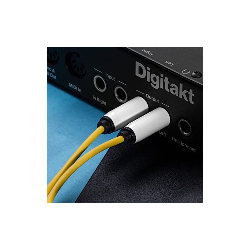MyVolts Candycord audio cable, straight mini jack to 2 x