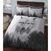 Sleepdown Duvet Cover Set - Multi Colour - Wolf Panel