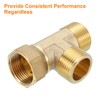 uxcell Brass Tee Swivel Pipe Fitting, G3/4" (Female x Male